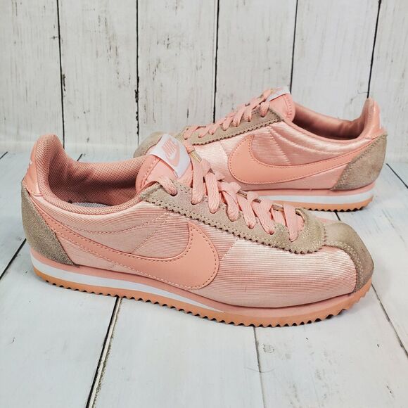 Nike Shoes - Nike Classic Cortez Womens Size 6 Nylon Coral Stardust Shoes 749864-606